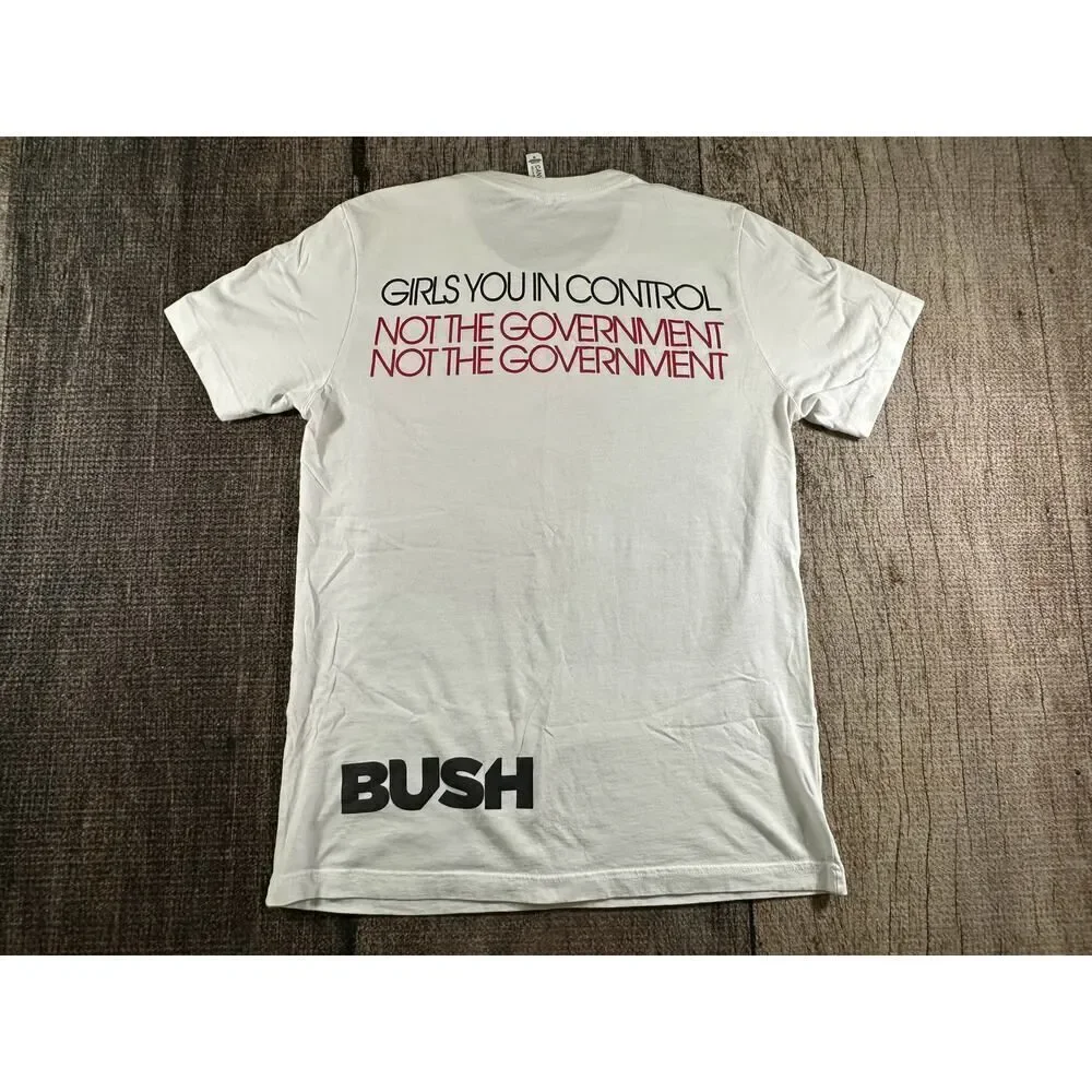 Bush Girls You In Control Razorblade Shirt Size Medium White - Picture 5 of 9